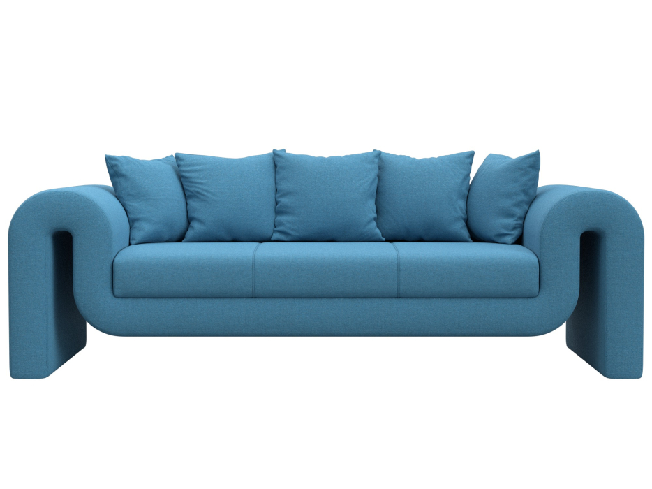 Диваны прямые кухонные, Диван прямой Волна, рогожка Амур