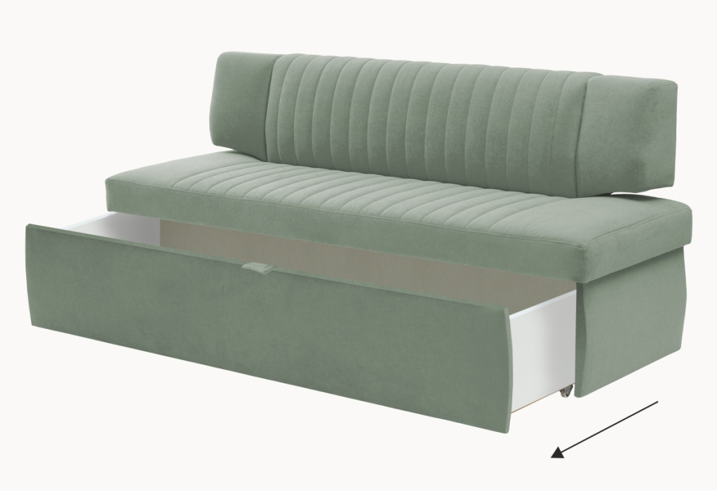 Диваны прямые кухонные, Прямой кухонный диван Аргус 183 ящик