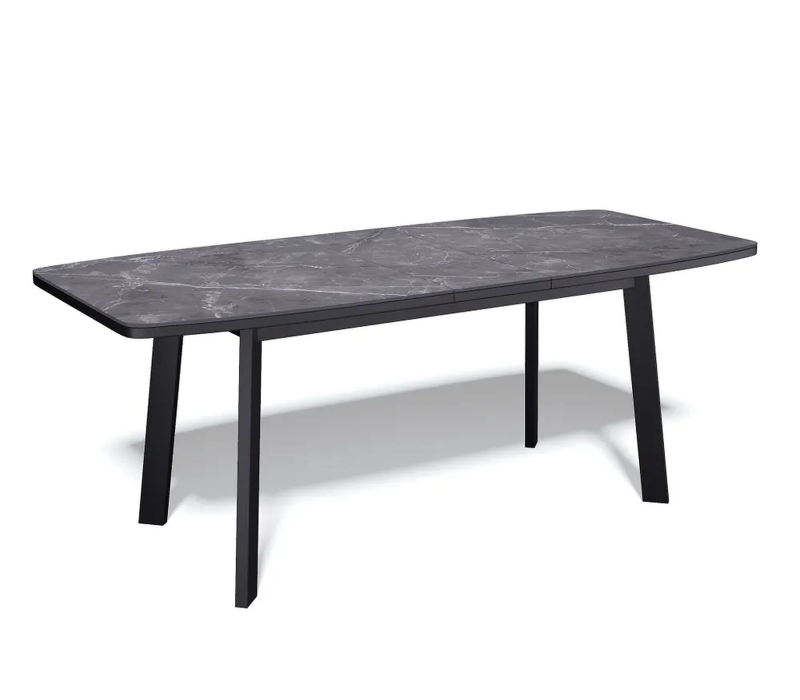 Обеденные столы, Стол Kenner AA1400 раздвежной, керамика, опоры черные
