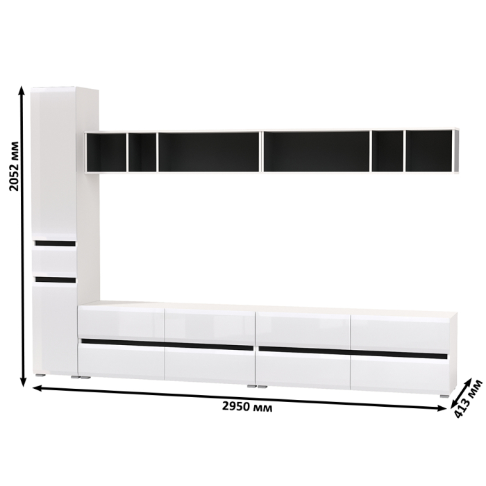 Стенки для гостиной, Мебель для гостиной Сидней № 78