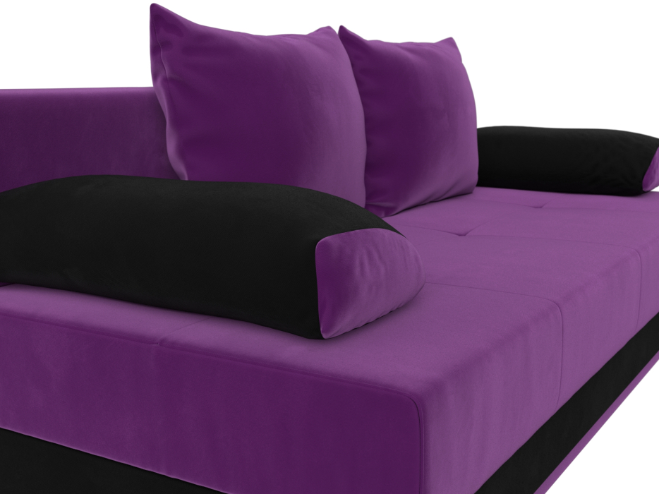 Диваны еврокнижки, Диван прямой Ник-2, микровельвет