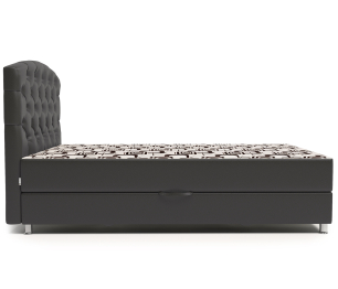 Кровать тахта Премиум 160 с подъемным механизмом, шенилл / экокожа