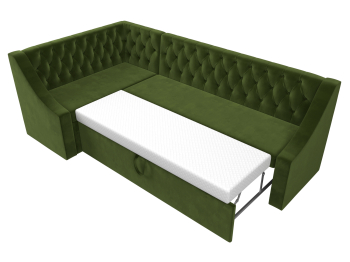 Кухонный угловой диван Мерлин левый угол микровельвет