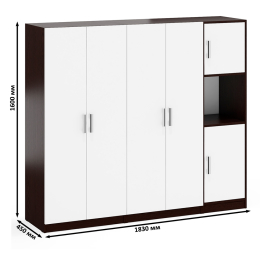 Стенка из мебельных шкафов СК-9