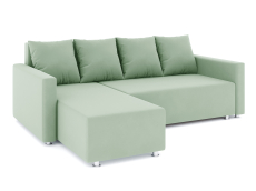 Диваны угловые в гостиную, Диван-кровать угловой Челси еврокнижка, велюр