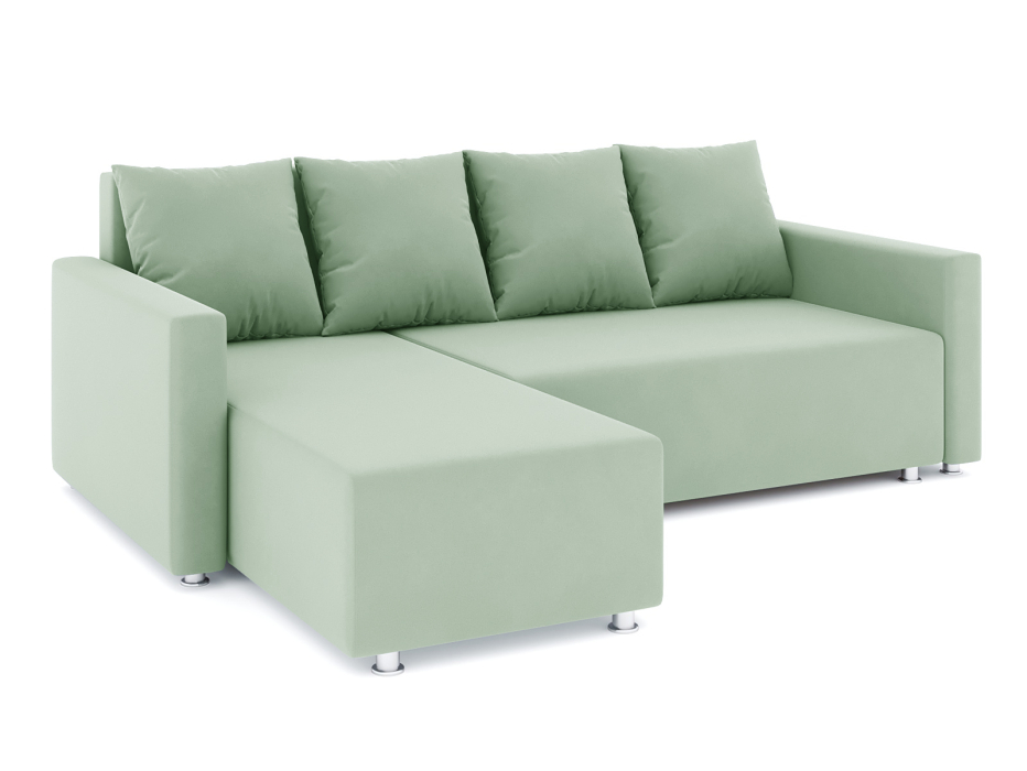 Диваны угловые в гостиную, Диван-кровать угловой Челси еврокнижка, велюр