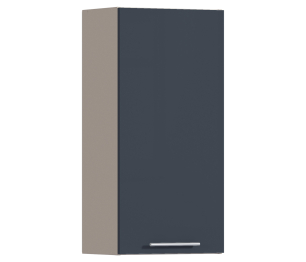 Регина РП-145 Полка Песочный/МДФ Графит глянец