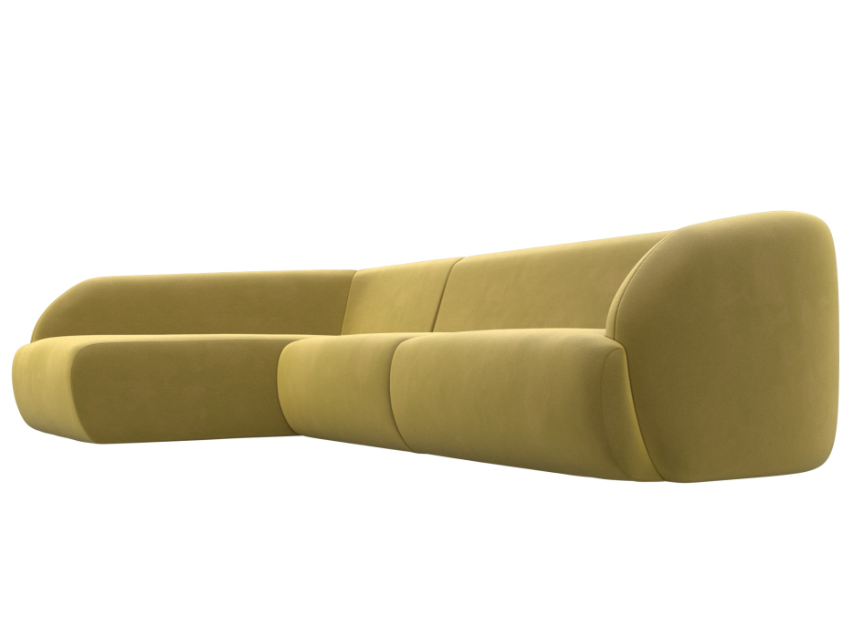 Диваны угловые в гостиную, Диван угловой Лига-041 левый угол, микровельвет