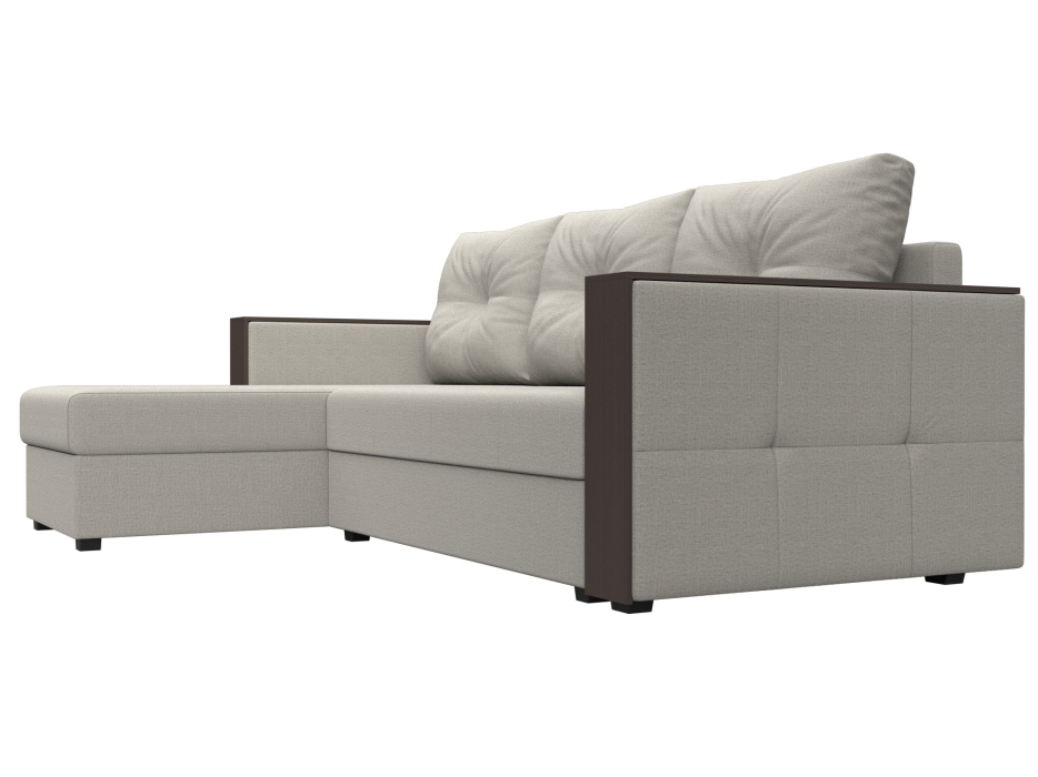 Диваны угловые в гостиную, Диван угловой Валенсия Лайт левый угол, рогожка Амур