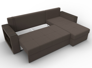 Диван угловой Дубай Лайт угол универсальный, рогожка Амур
