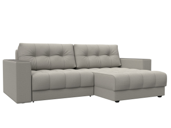 Диван угловой с декором Лига-049 НПБ, рогожка Амур