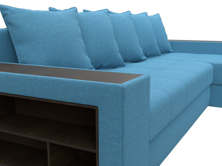 Диваны угловые в гостиную, Диван угловой Дубай правый угол, рогожка Амур