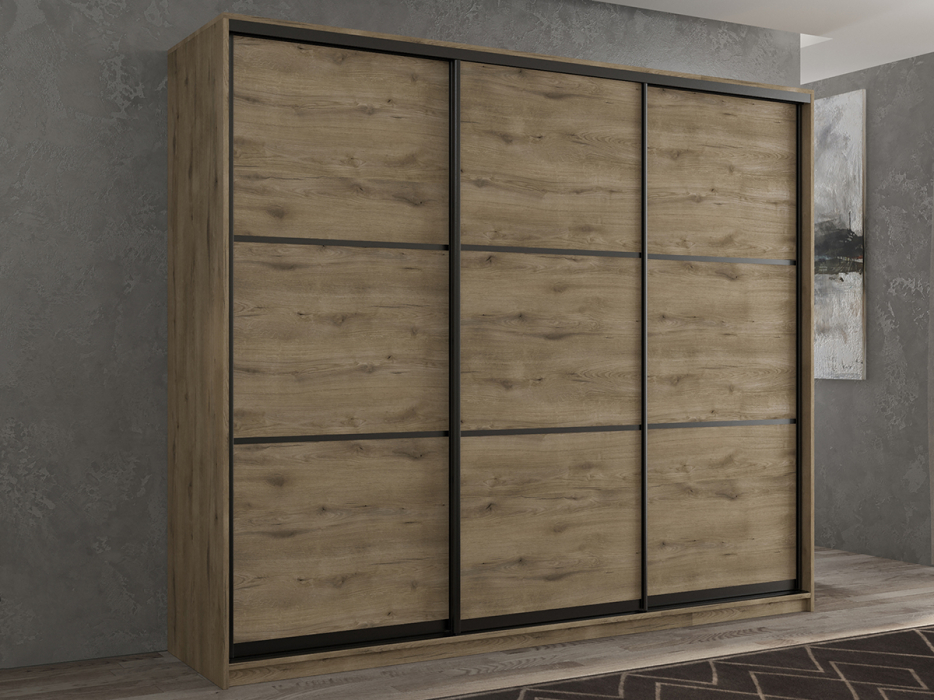 Шкафы-купе 3-х дверные, Шкаф-купе 3х дверный Кааппи 4 180х60