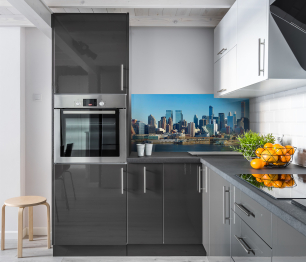 Интерьерная панель из стекла 900*600*6 мм MGF96_мегаполис