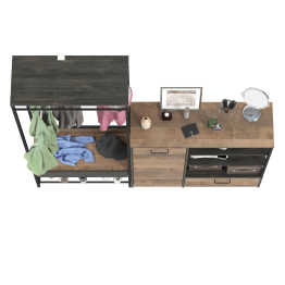 Прихожая 15.120 с широким комодом Трувор