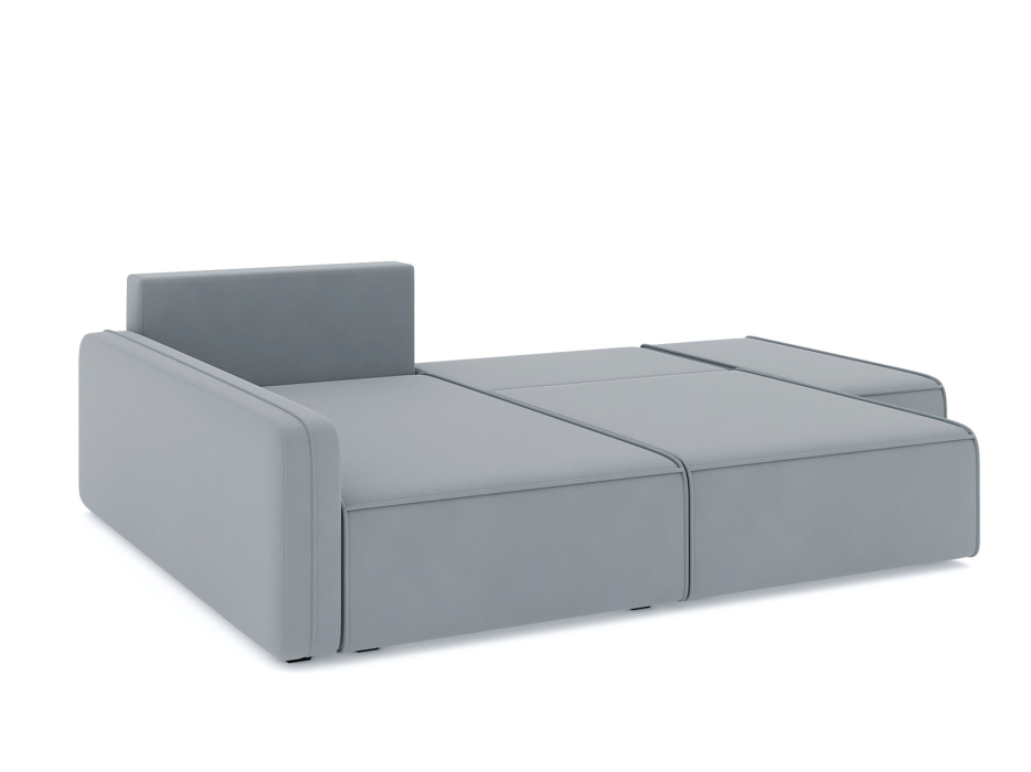 Диваны угловые в гостиную, Диван-кровать угловой Портленд еврокнижка НПБ, велюр