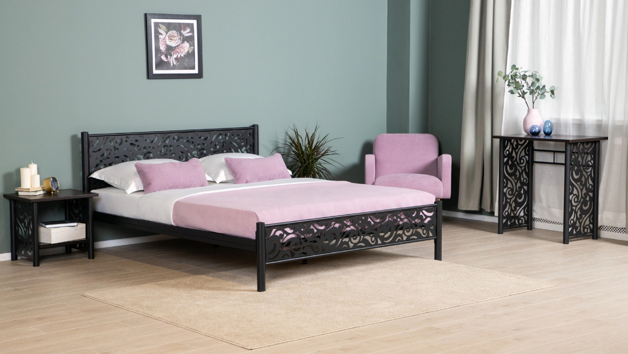Кованые кровати, Кровать Парма 160*200