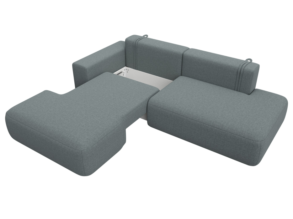 Диваны угловые в гостиную, Диван угловой Лига-036 НПБ Модерн левый угол, рогожка Амур