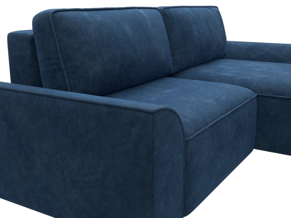 Диваны угловые в гостиную, Диван угловой Лига-048 НПБ, велюр BRUT