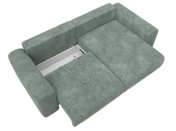 Диван угловой Лига-056 НПБ угол универсальный, велюр BRUT