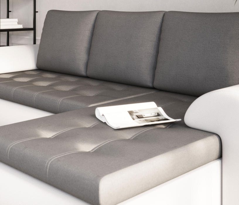 Диваны угловые в гостиную, Угловой диван Цезарь, правый