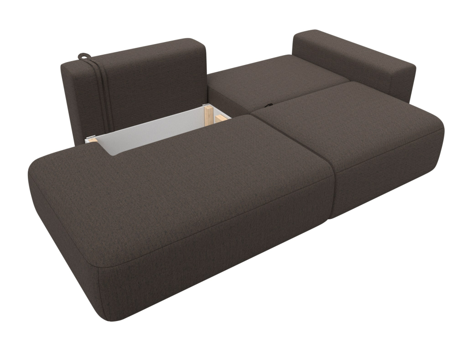 Диваны еврокнижки, Диван прямой Лига-036 НПБ Модерн подлокотник справа, рогожка Амур