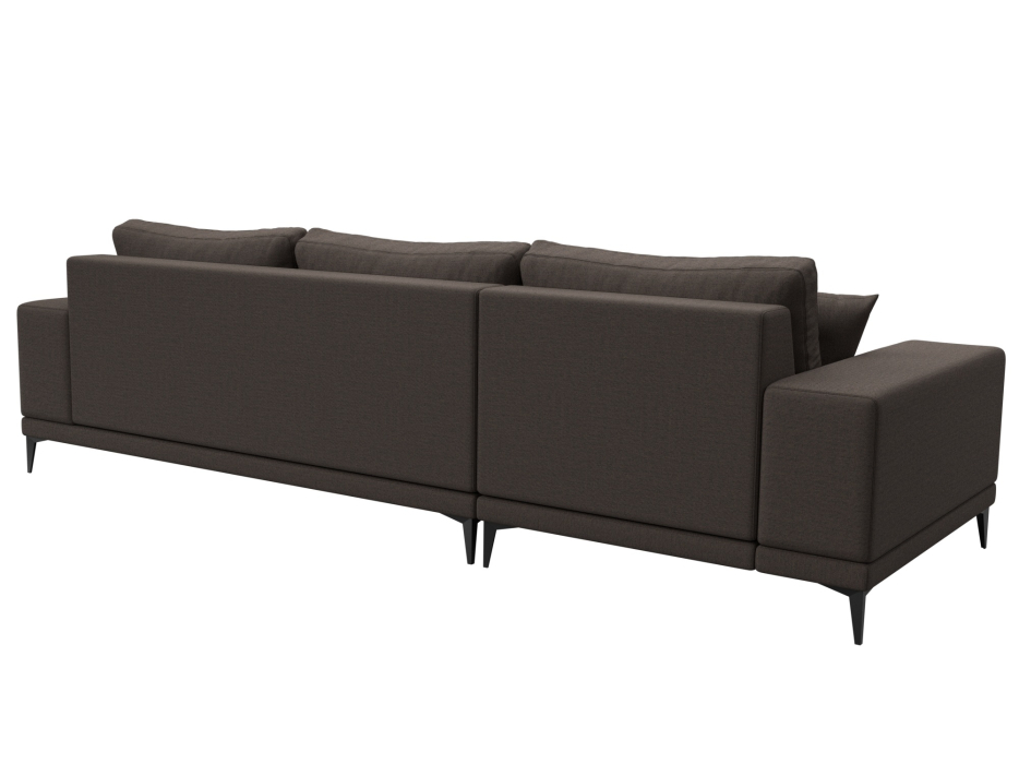 Диваны угловые в гостиную, Диван угловой Льюес левый, рогожка Амур