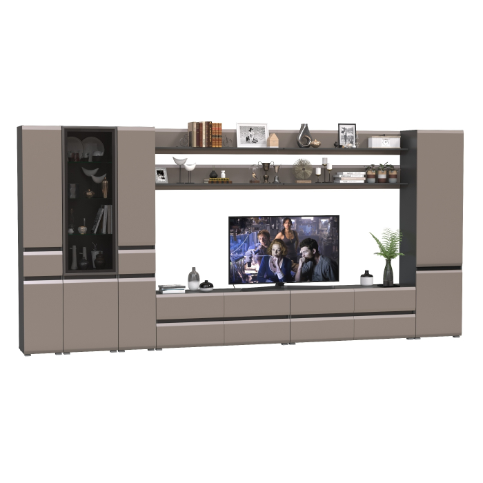 Стенки для гостиной, Сидней мебель в гостиную корпусная комплектация № 119