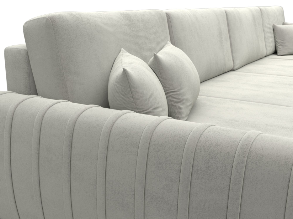 Диваны угловые в гостиную, Диван П-образный Лига-057 НПБ Лонг, велюр TOWER