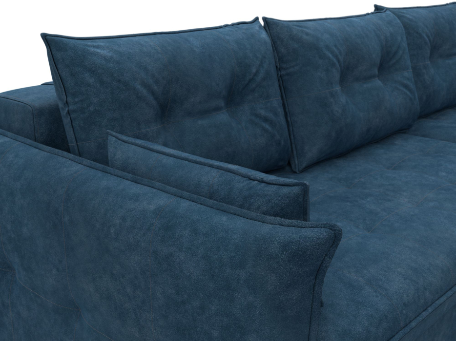 Диваны угловые в гостиную, Диван угловой Лига-100 НПБ угол универсальный, велюр BRUT