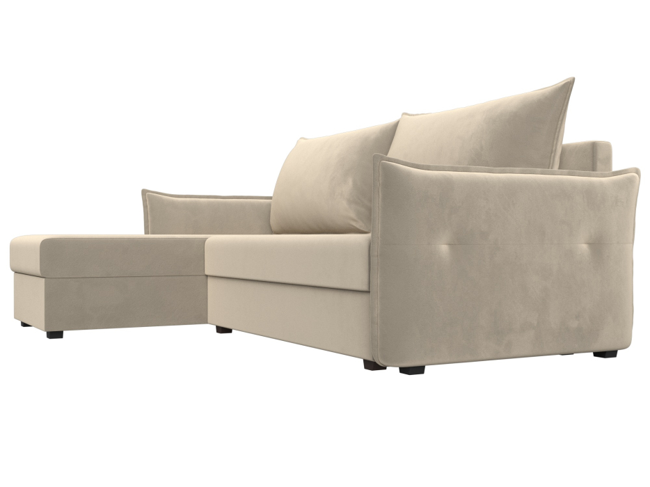 Диваны угловые в гостиную, Угловой диван Лига-004 левый угол, микровельвет