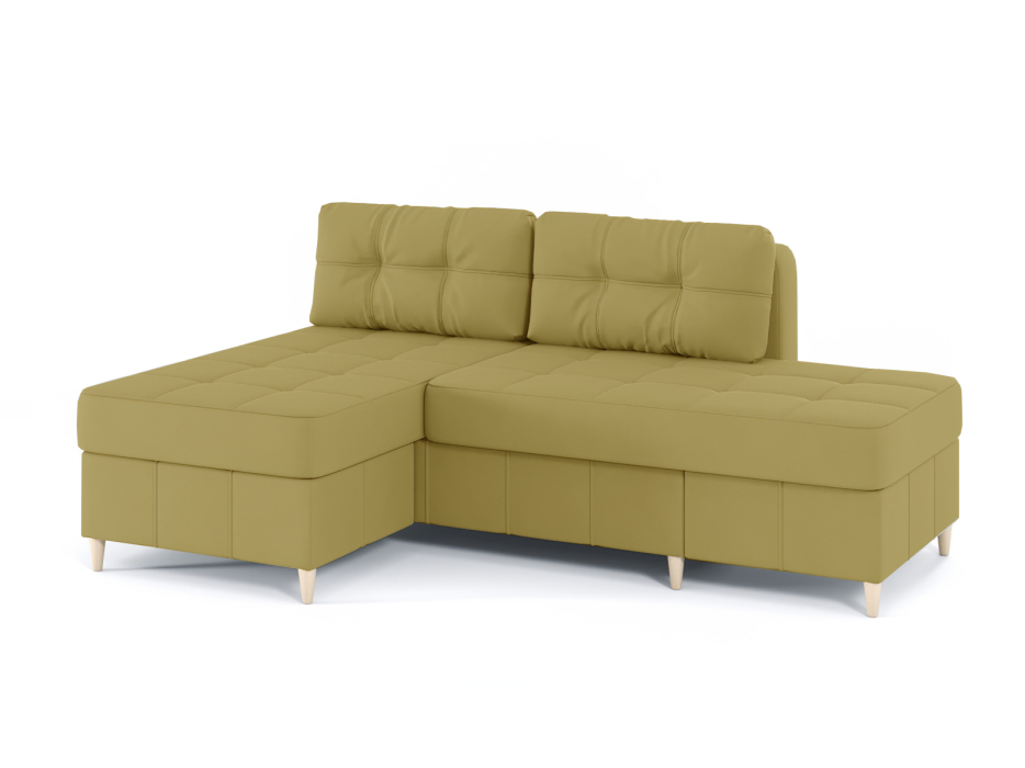 Диваны угловые в гостиную, Диван-кровать угловой Оливер Люкс 2 еврокнижка-трансформер, велюр