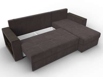 Диван угловой Дубай Лайт угол универсальный, велюр