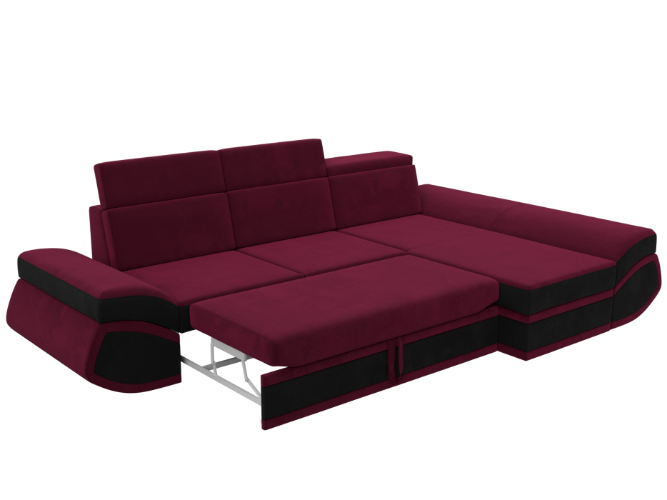 Диваны угловые в гостиную, Диван угловой Лига-032 правый угол, микровельвет