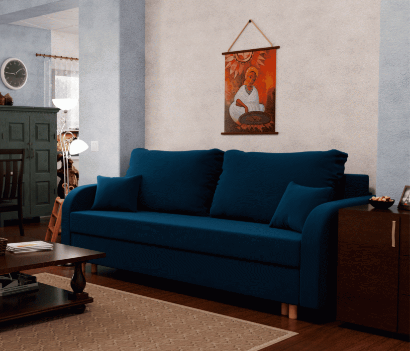 Диваны еврокнижки, Прямой диван Оазис,еврокнижка,велюр