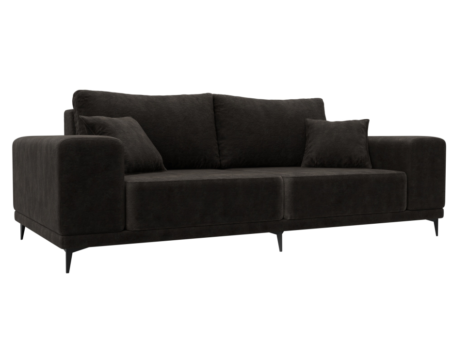 Диваны кровати со спальным местом, Диван прямой Льюес, велюр BRUT