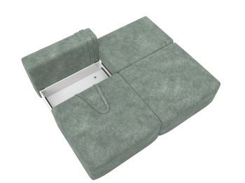 Диван прямой модульный Лига-060 НПБ, велюр BRUT