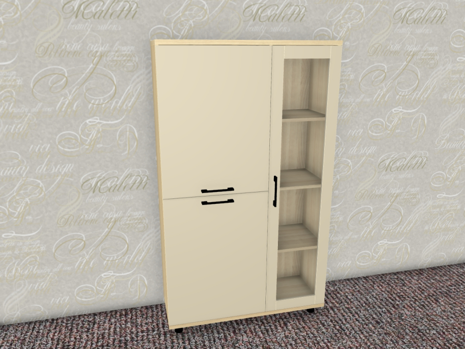 Шкафы распашные, Модульная система Грейс Шкаф ШК-5081  Ясень Асахи
