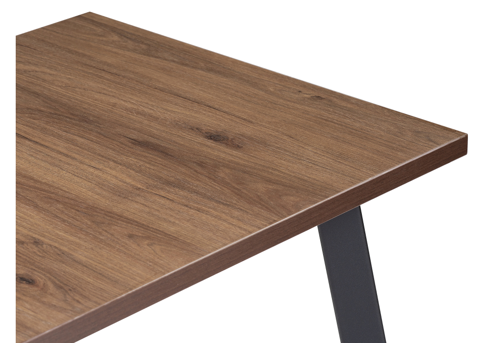 Обеденные столы, Стол деревянный Тринити Лофт 120 25 мм  (матовый черный)