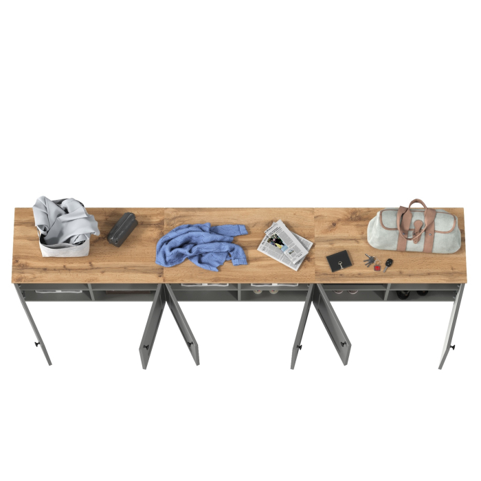 Прихожие, Три тумбы с двумя распашными дверками Остин