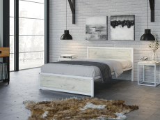 Кровати 120х190, Кровать Титан Лофт 120 без ящиков (белый)