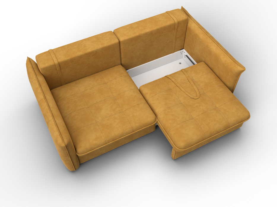 Диваны еврокнижки, Диван прямой Лига-100 НПБ, велюр BRUT