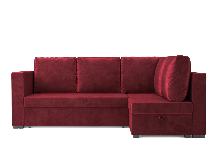 Диваны угловые в гостиную, Диван угловой Мансберг (Бархат)