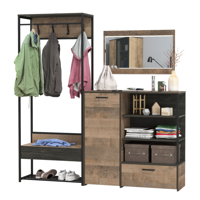 Прихожие, Прихожая Трувор с зеркалом и комодом-тумбой с дверкой