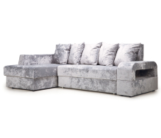 Диваны угловые в гостиную, Угловой диван Марго 1 левый, велюр