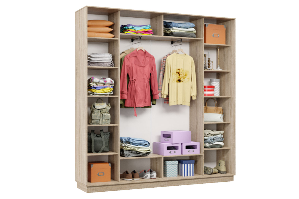 Шкафы-купе, Шкаф-купе Премьер Лайт 33 (08;05;08) трехдверный