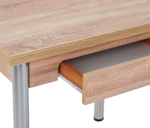 Стол обеденный раскладной с ящиком 80 Хром