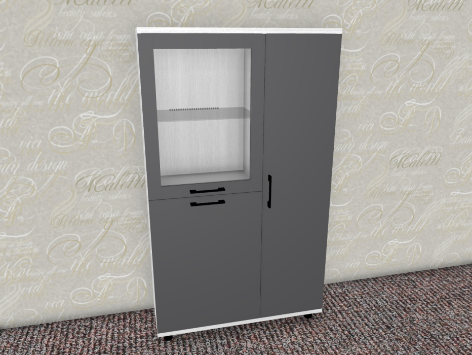 Шкафы распашные, Модульная система Грейс Шкаф ШК-5084  Снежный Ясень