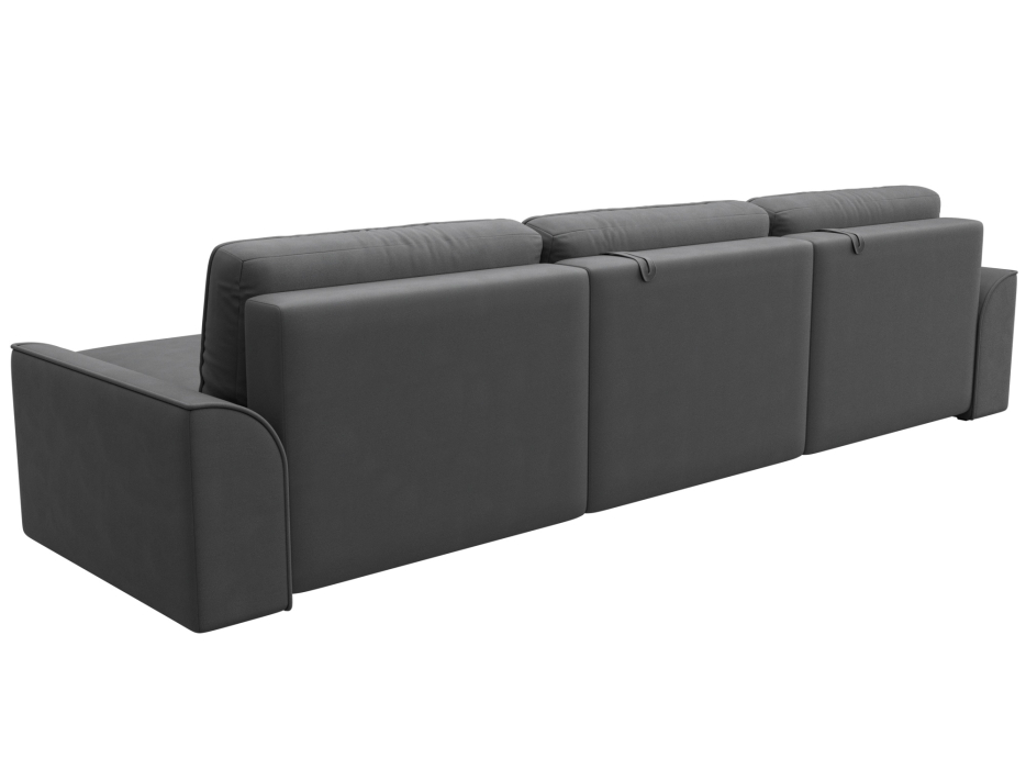 Диваны угловые в гостиную, Диван угловой Лига-048 НПБ лонг, замша JOLY