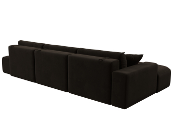 Диван угловой Лига-036 Модерн Лонг левый угол, микровельвет